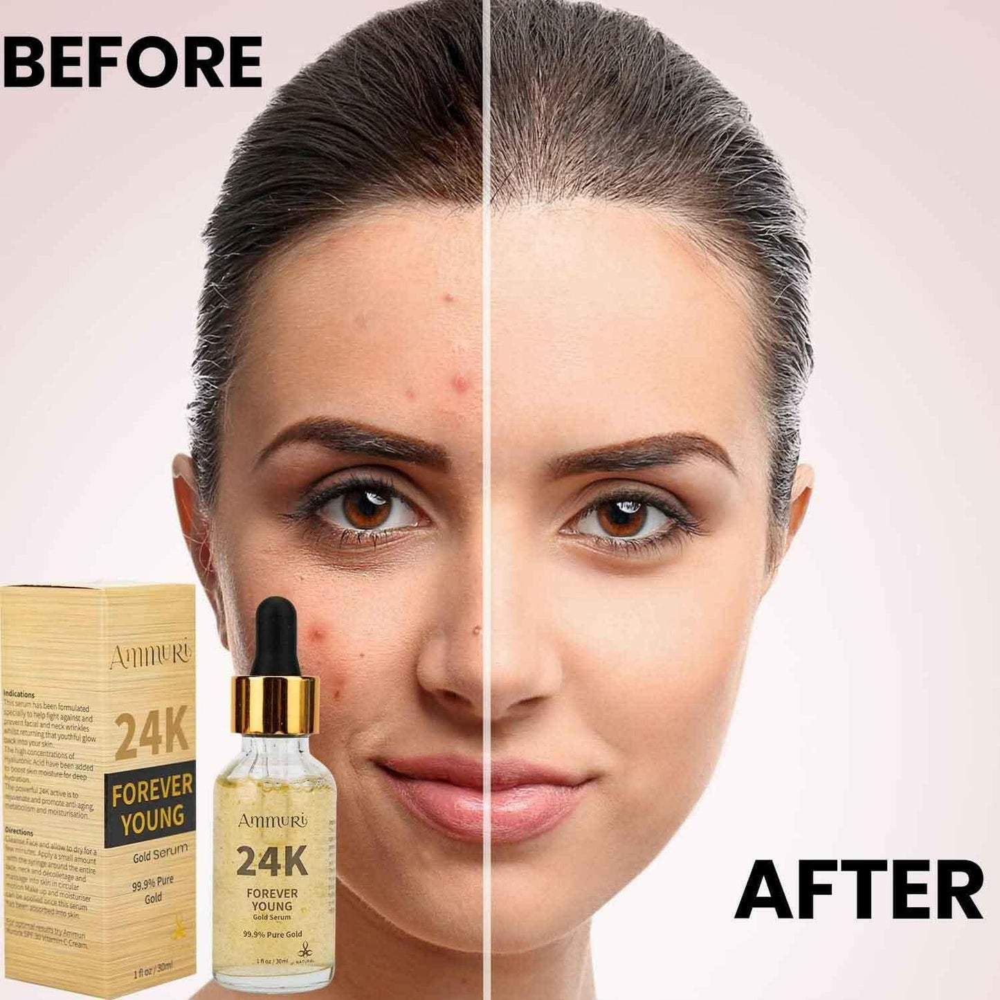 Ammuri 24K Gold Face Serum – Radiance & Anti-Aging Boost