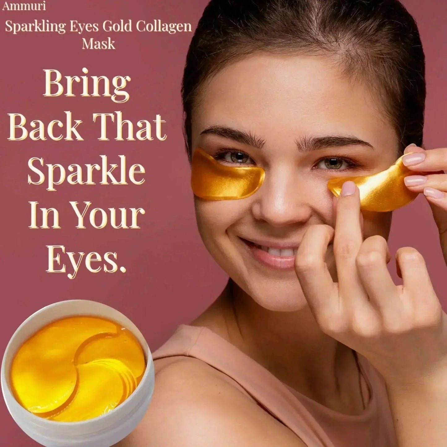 Ammuri Skincare 24K Gold Under Eye Patches for Radiance