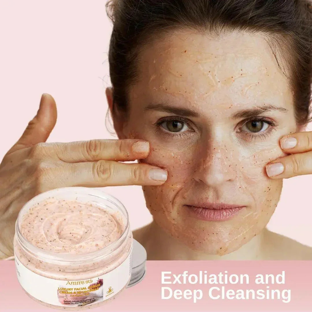 Ammuri Skincare Retinol Facial Scrub - Exfoliating Cream