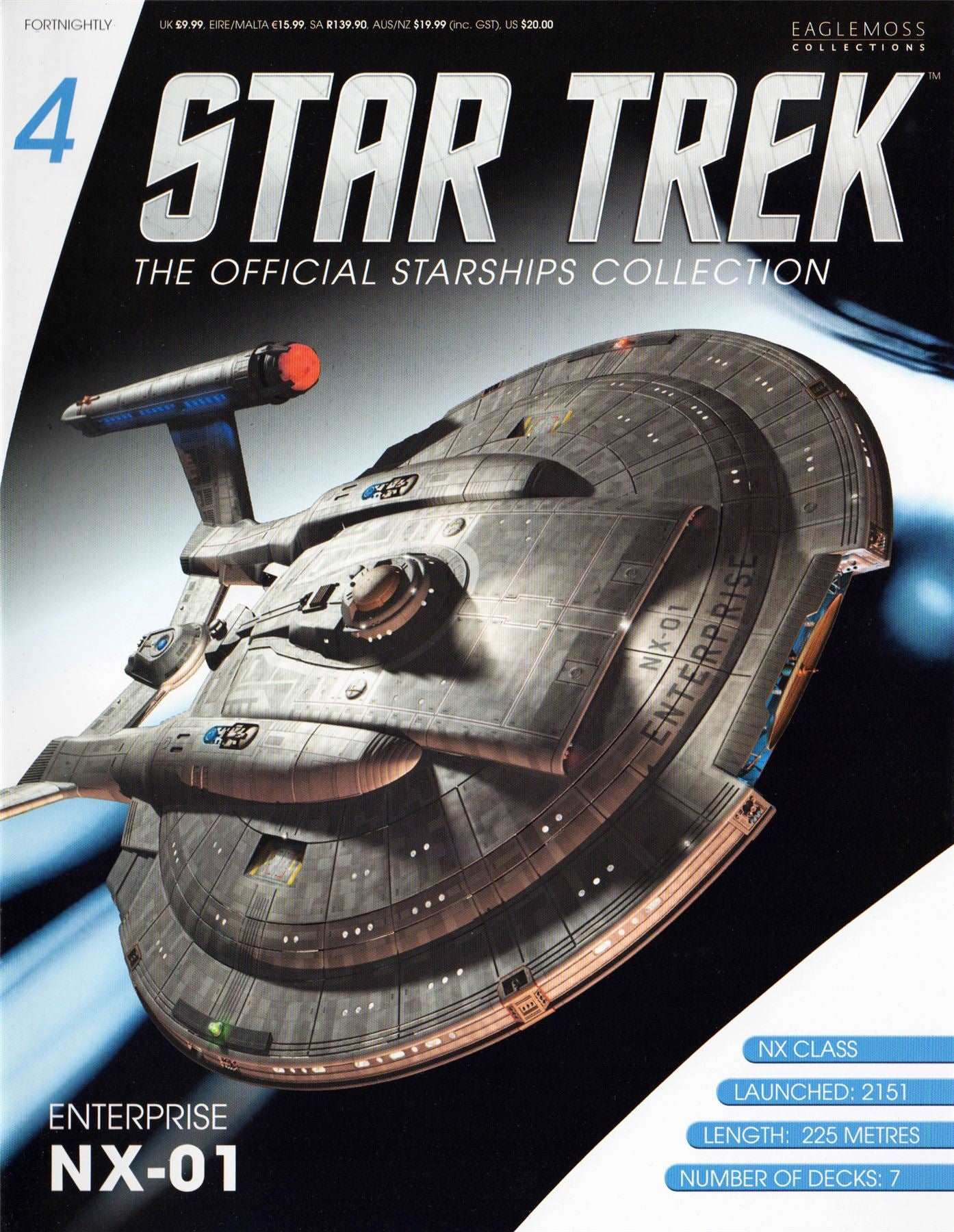 #04 Enterprise NX-01 Diecast Model Ship (Eaglemoss / Star Trek)