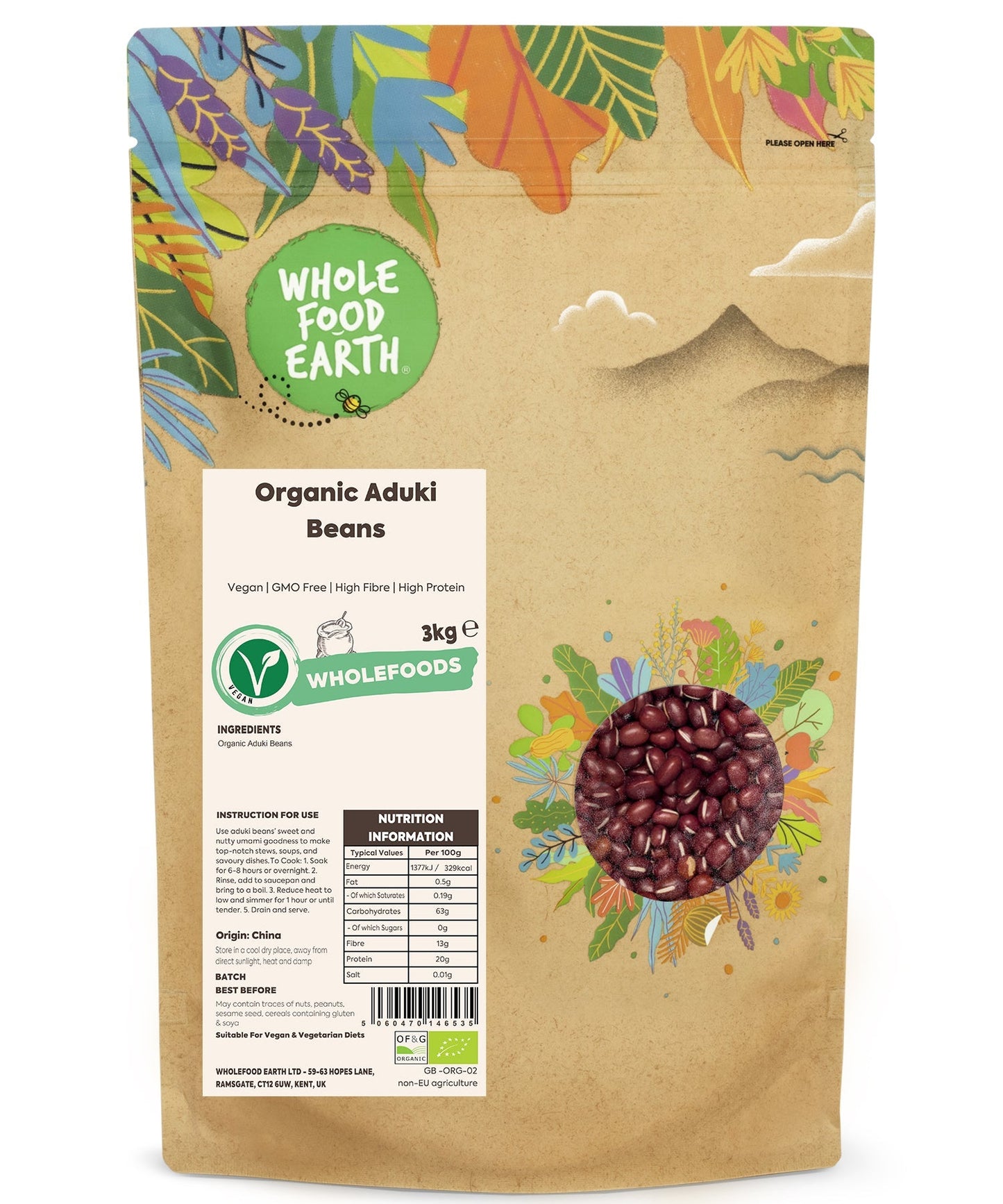 Organic Aduki Beans