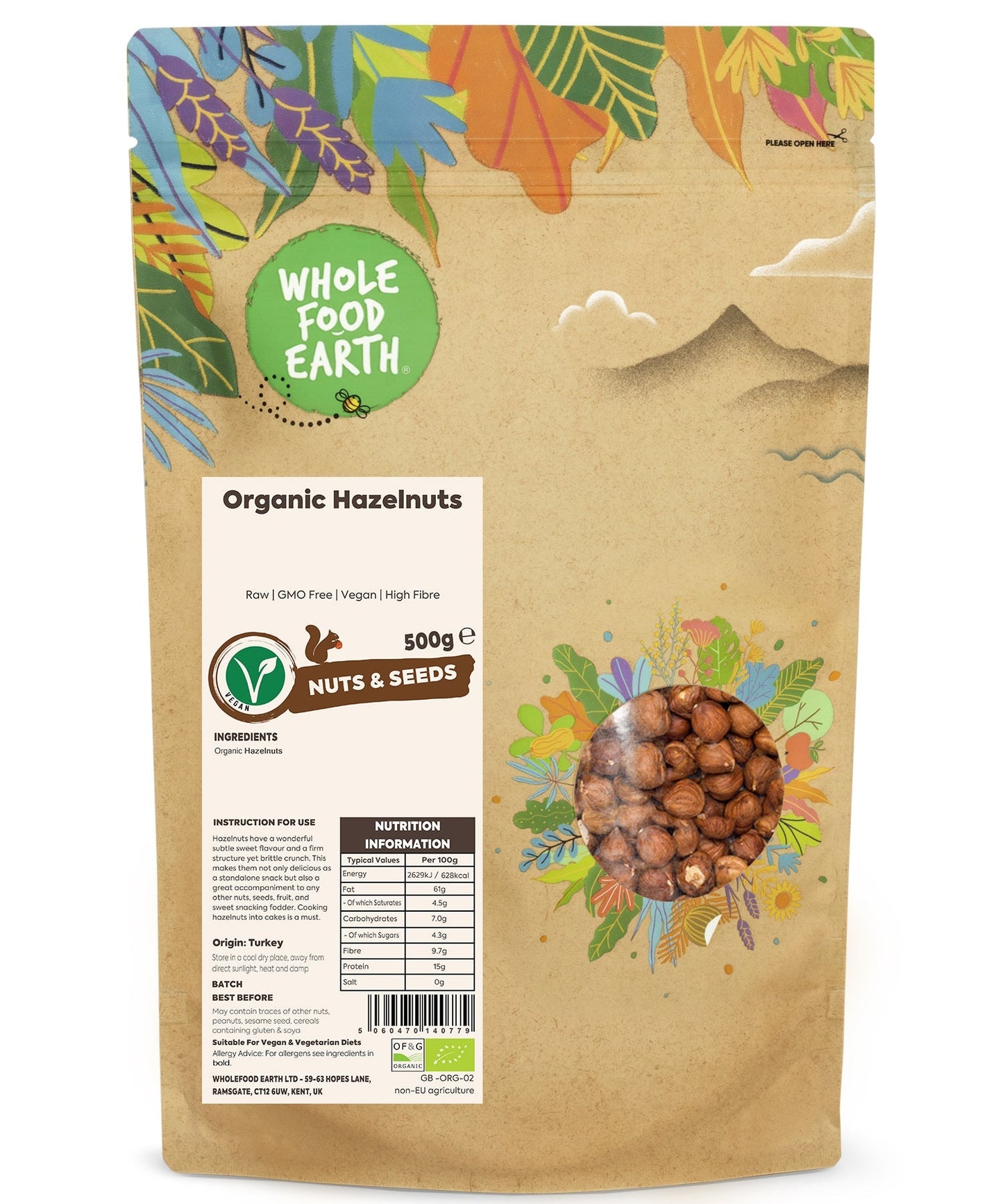 Organic Hazelnuts