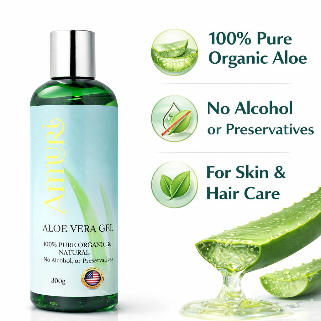 Ammuri Organic Aloe Vera Gel – Pure, Natural Skin Relief