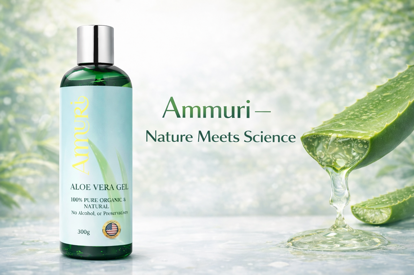 Ammuri Organic Aloe Vera Gel – Pure, Natural Skin Relief