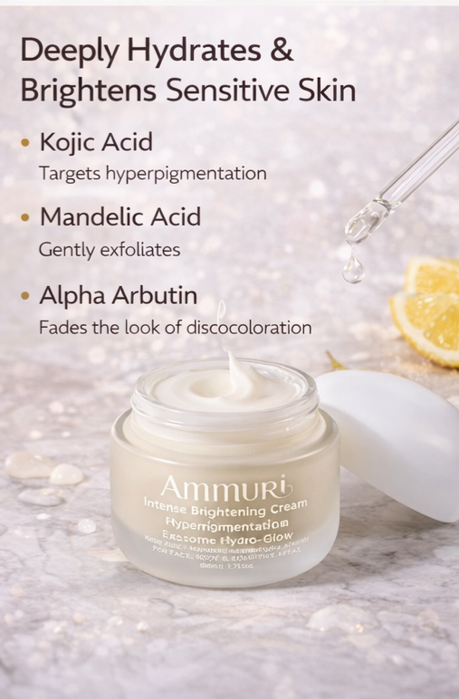 Ammuri Intense Lightening Skin Cream – Brightening for Bikini, Underarms & Sensitive Areas (50g)