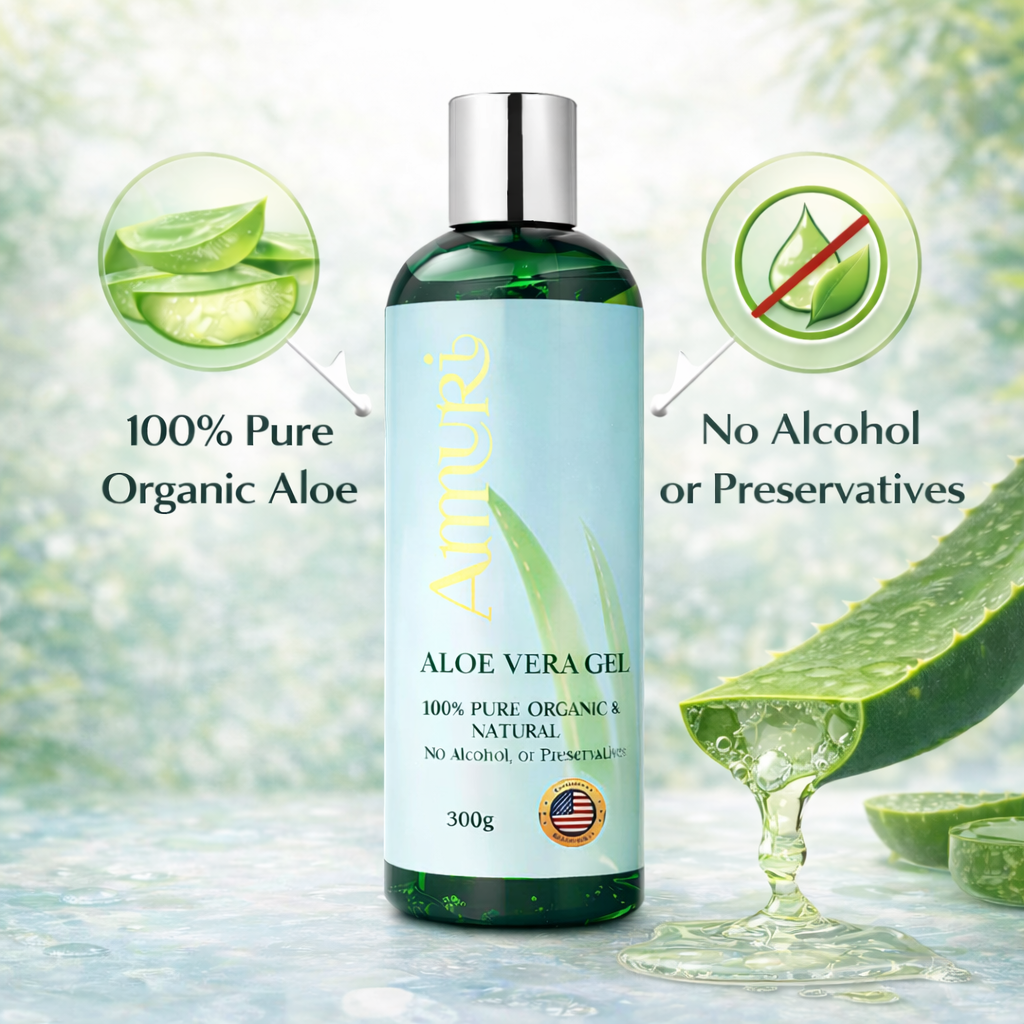 Ammuri Organic Aloe Vera Gel – Pure, Natural Skin Relief