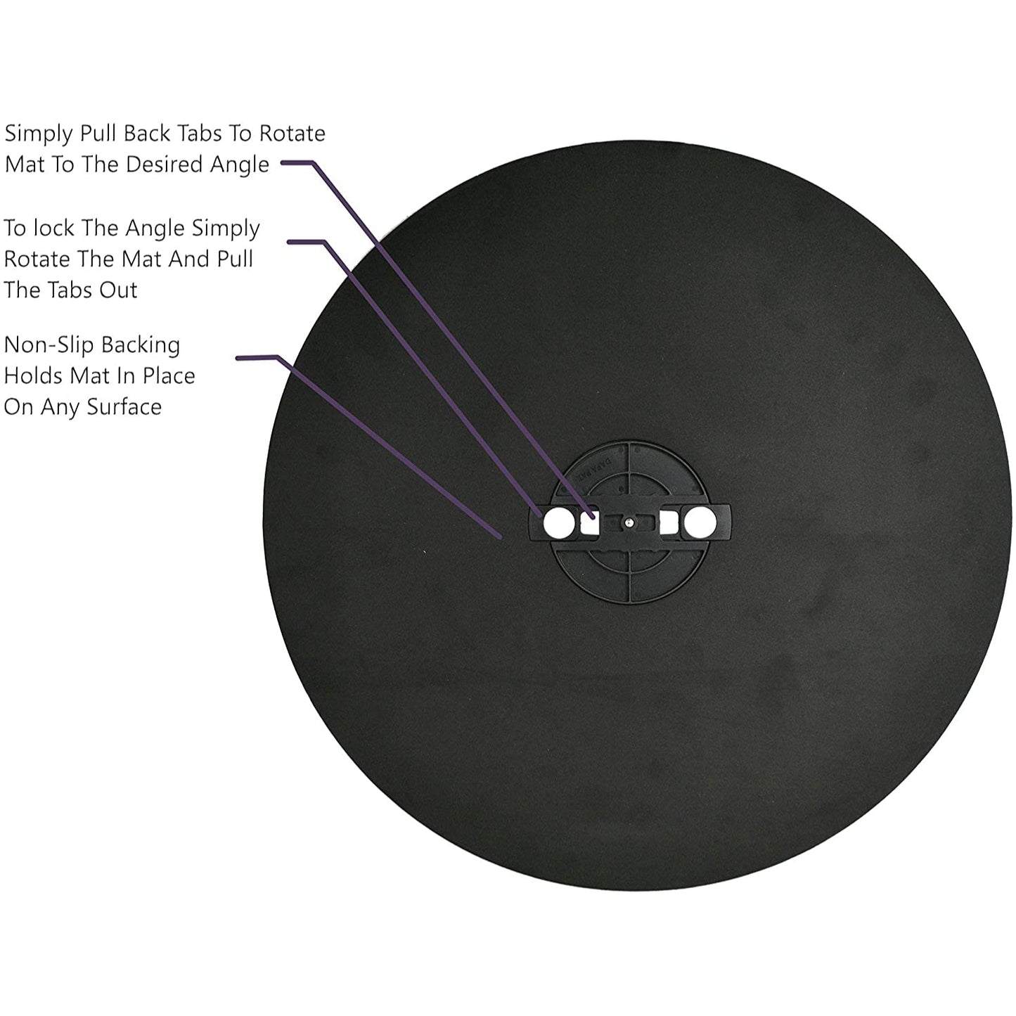 Grey 14″ x 14″ Circular Rotating Cutting Mat