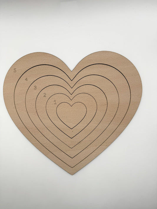 Easy Heart Template Set